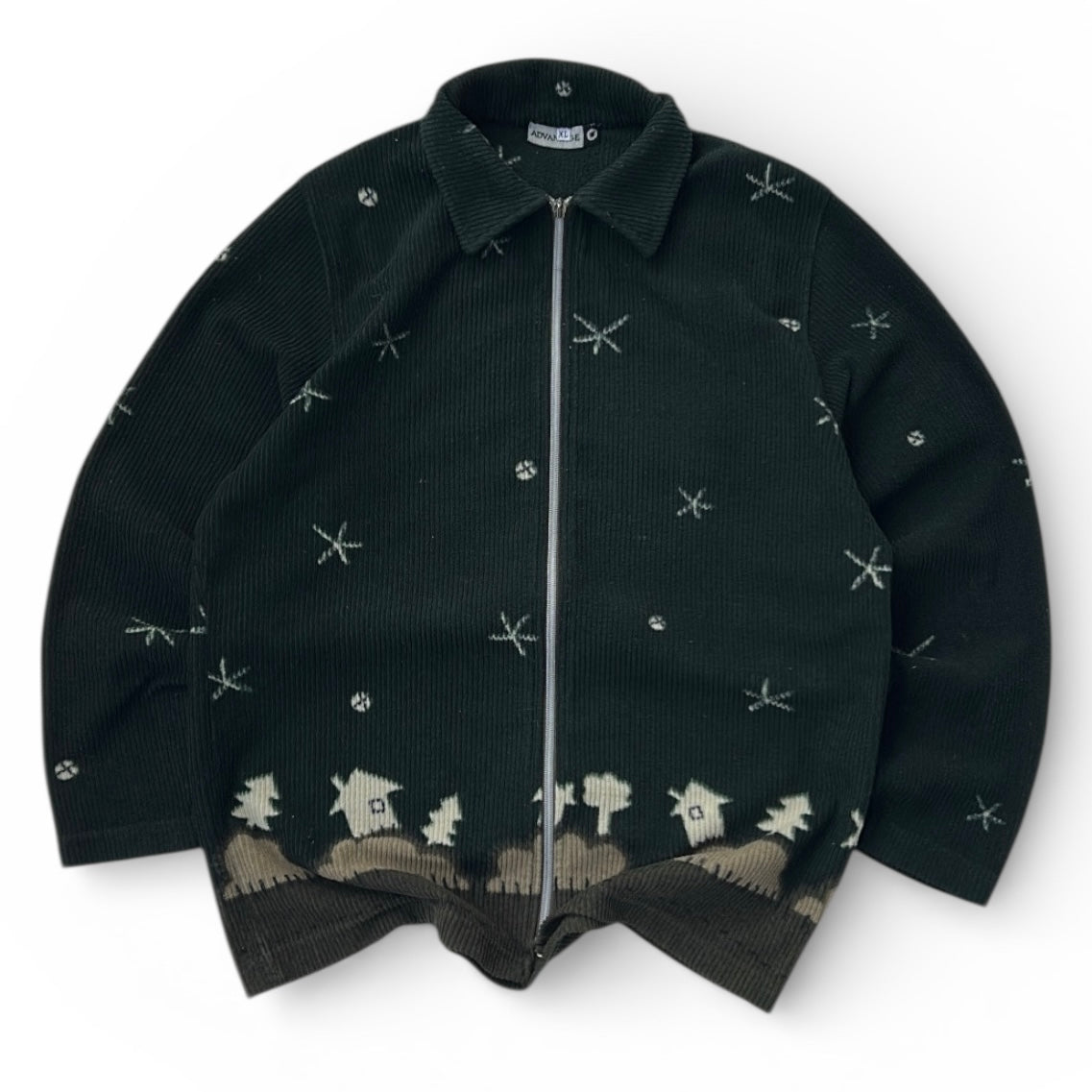 Forest Green Advantage Graphic Fleece Full Zip Jacket
