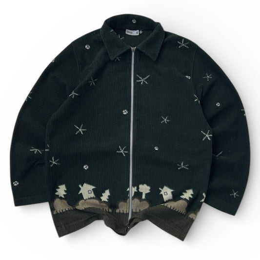 Forest Green Advantage Graphic Fleece Full Zip Jacket