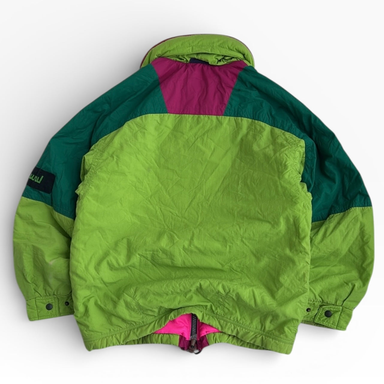 Hermore Colourful Vintage Ski Adjustable Jacket with Hidden Hoodie