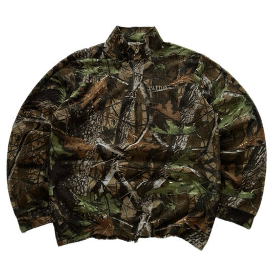Vintage Camo Pattern Fleece Jacket