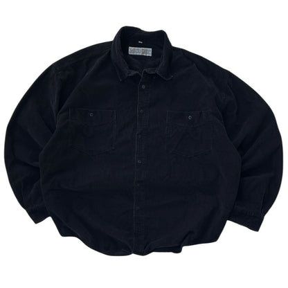 Vintage Marcel Clair Black CorduroyFlannel OverShirt