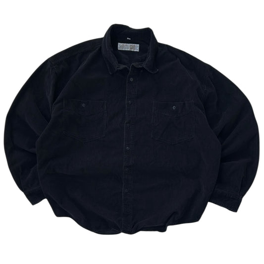 Vintage Marcel Clair Black CorduroyFlannel OverShirt