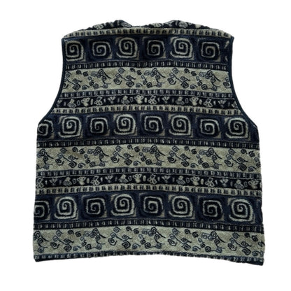 Vintage Button-Up Fleece Vest