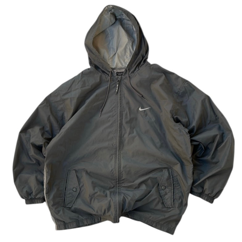 Nike Light Windbreaker Hooded Embroidered Logo Full Zip Jacket