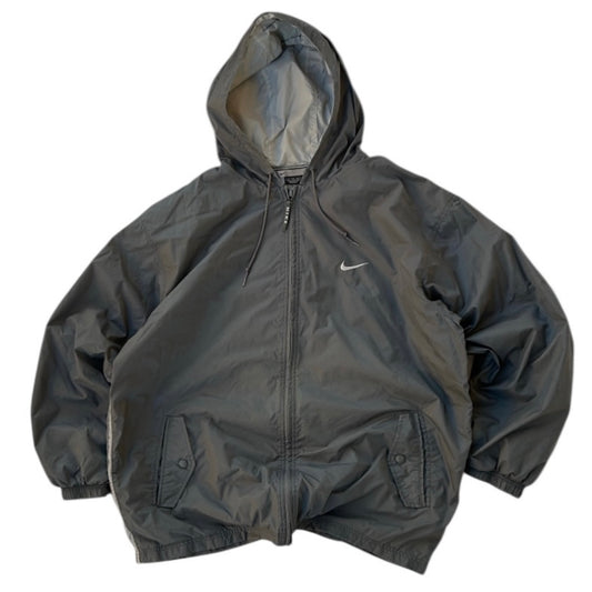 Nike Light Windbreaker Hooded Embroidered Logo Full Zip Jacket