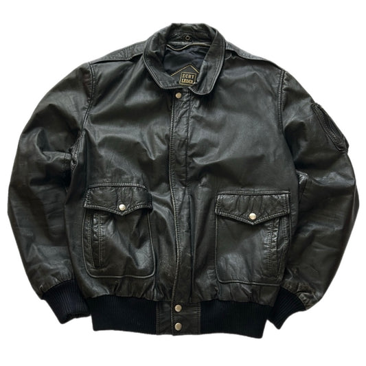 Leather Bomber Jacket