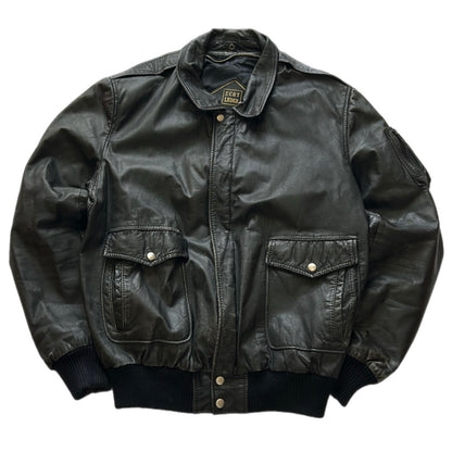 Leather Bomber Jacket
