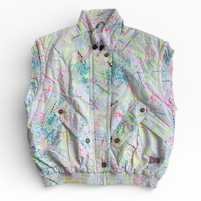 Fantasy Skiwear Patterned Full Zip Vest Ski Jacket