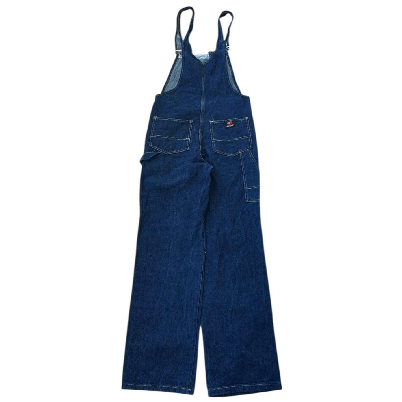 Grass Coper Dark Wash Denim Dungarees