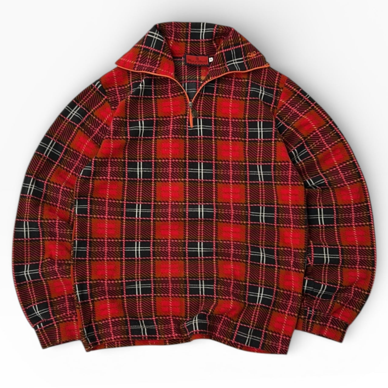 Conte Of Florence 1/4 Zip Chekers Fleece