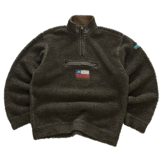 Vintage 1/4 Zip Fuzzy Fleece