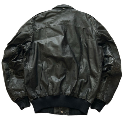 Leather Bomber Jacket