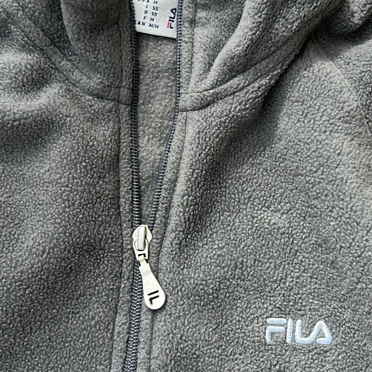 Fila 1/4 Zip Burgundy Lining x Grey Fleece