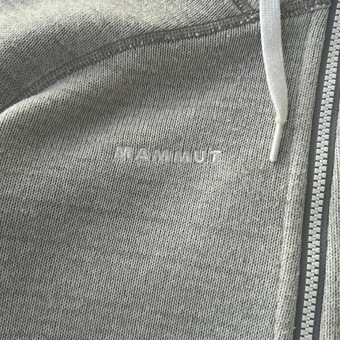 Mammut Light Grey Hooded Full Zip Hooded Jacket