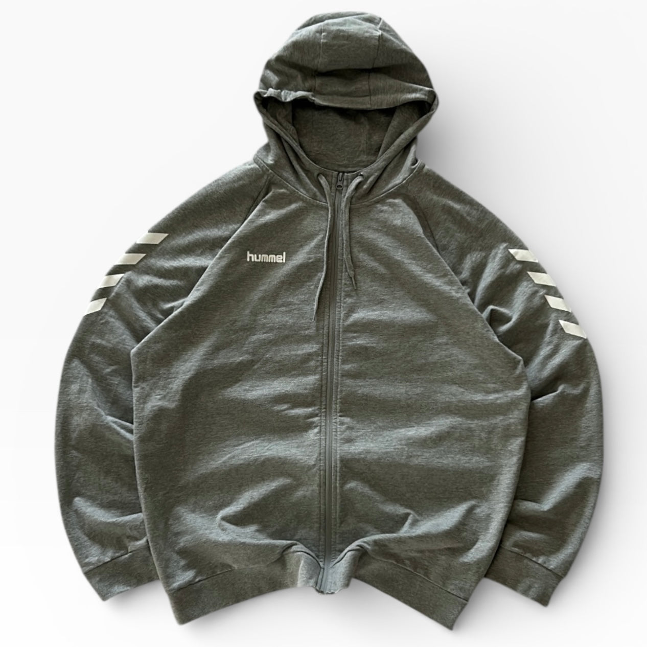 Hummel Grey Full Zip Hooded Jacket