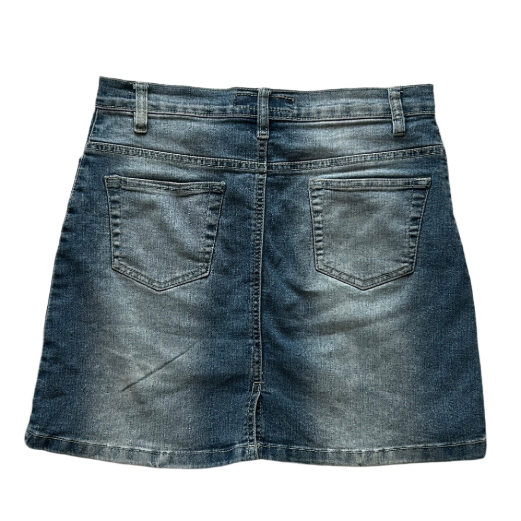 2000s elastic Denim mini skirt