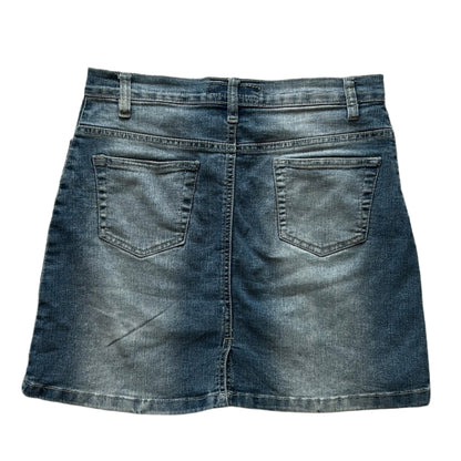 2000s elastic Denim mini skirt