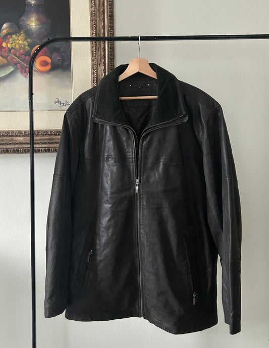 Vintage Black Leather Jacket