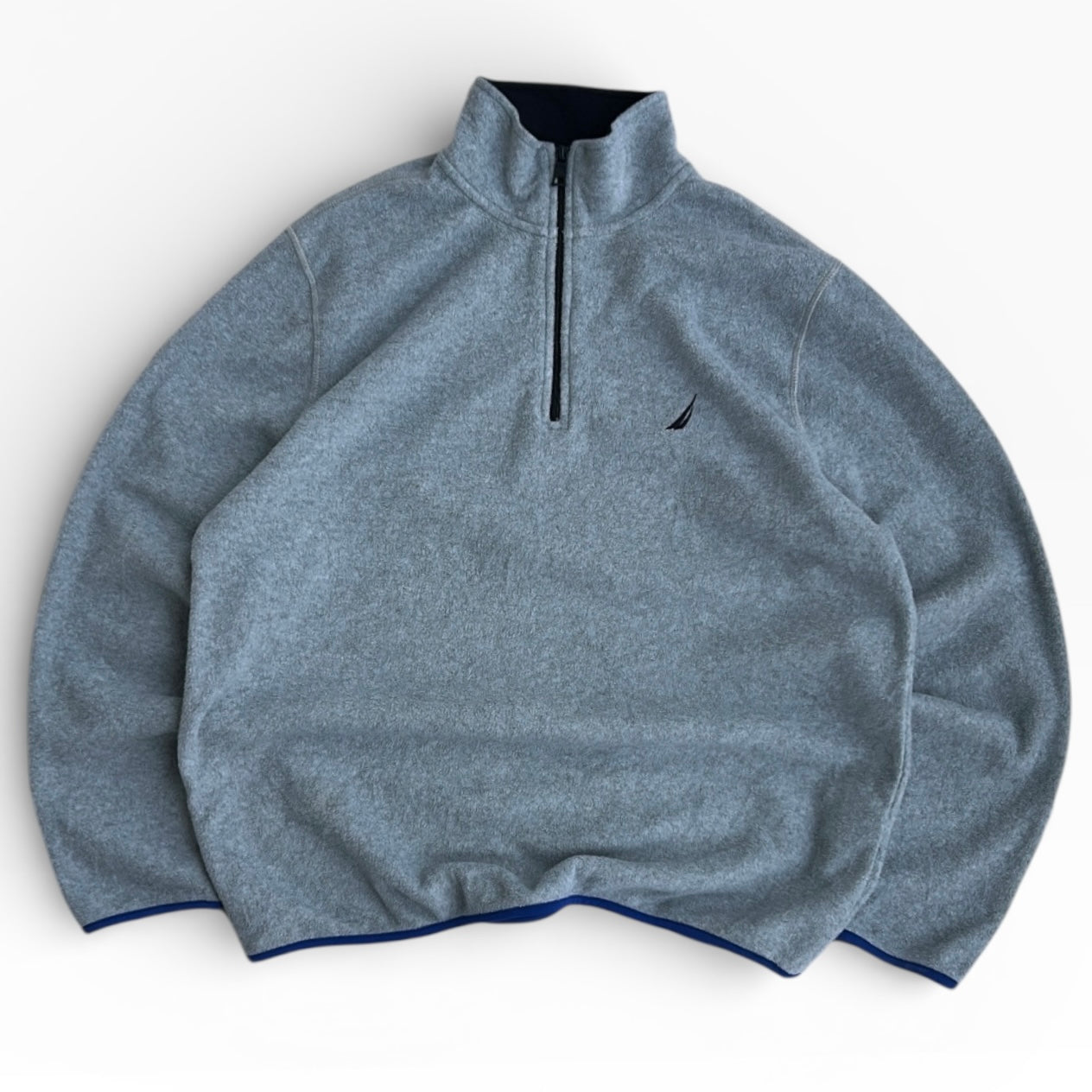Nautica Grey 1/4 Zip Fleece