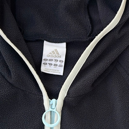 Adidas Navy x Baby blue Hooded Fleece Jacket