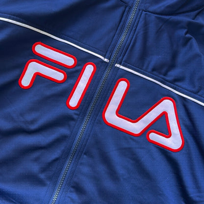 90s Fila Navy x Red Track Jacket