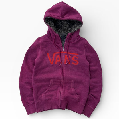 VANS Hot pink fuzzy inside full zip jacket