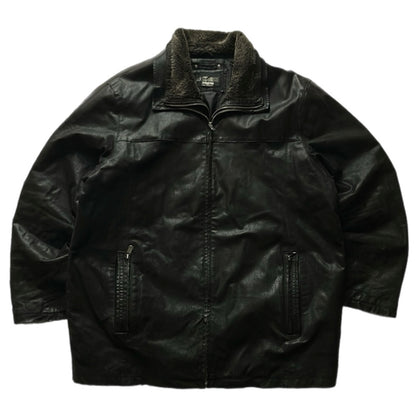 Fur Colar Leather Jacket