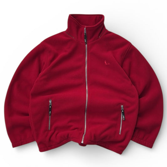 Red Thick Full Zip Fleeve M&S Jacket