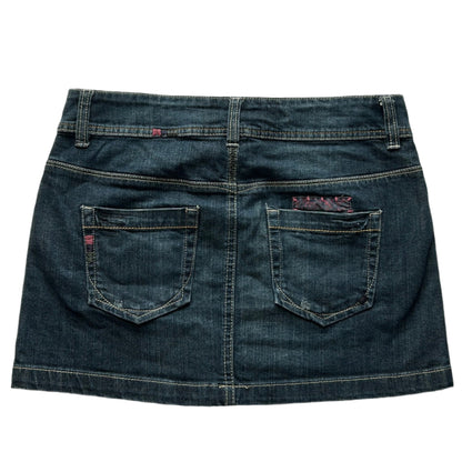abc mini skirt with embroided details