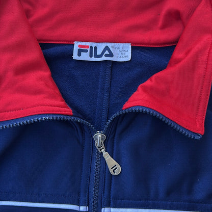 90s Fila Navy x Red Track Jacket