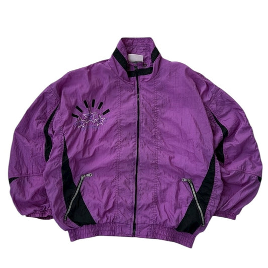 Purple 90s Shell Full Zip Jacket