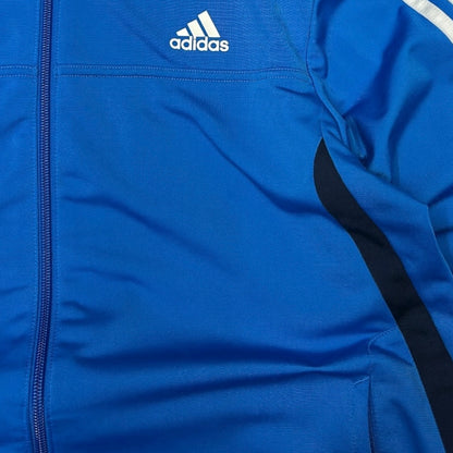 Adidas Three Stripe Blue Track Full Zip Jacket