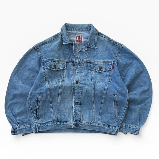 World of jeans light wash denim jackey