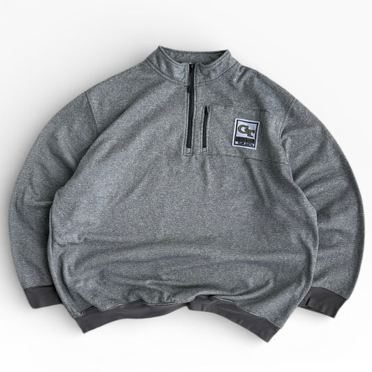 Champion Grey 1/4 Zip Georgia Tech Fleece