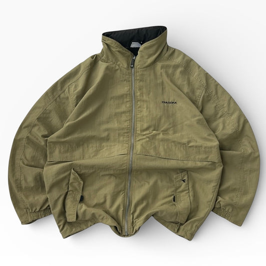 Diadora Adjustable full Zip Track jacket with hidden hoodie