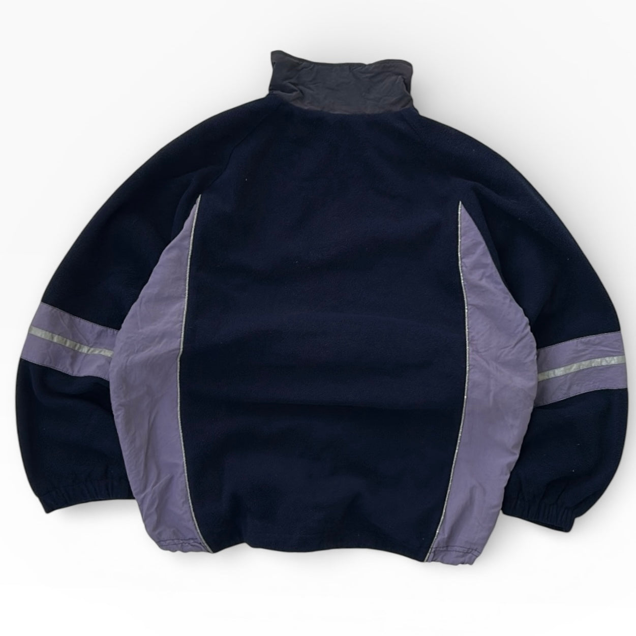 Purple Tones Crane Full Zip Adjustable Multitextured Jacket with pockets