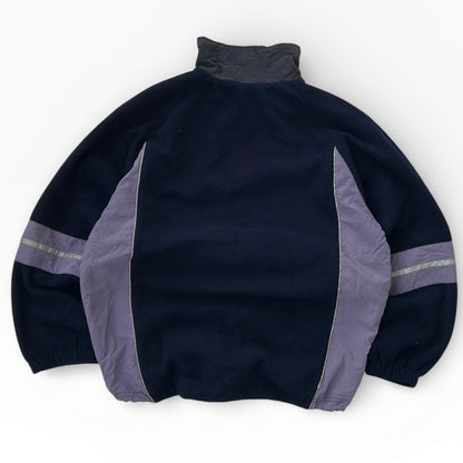 Purple Tones Crane Full Zip Adjustable Multitextured Jacket with pockets