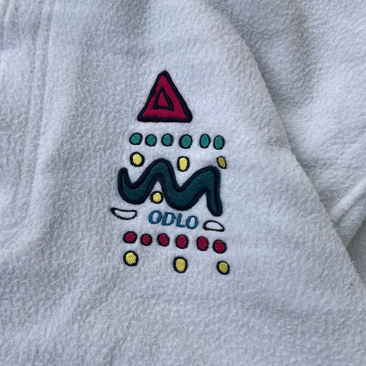 Vintage ODLO 1/4 Zip adjustable Fleece with retro details