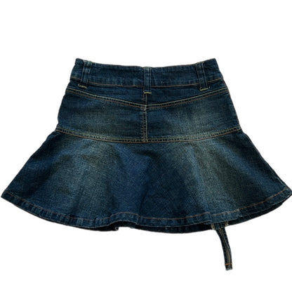 Y2k Dark Wash Denim Mini Skirt