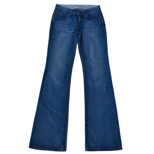 00s Light Cabana Jeans With Floral Details