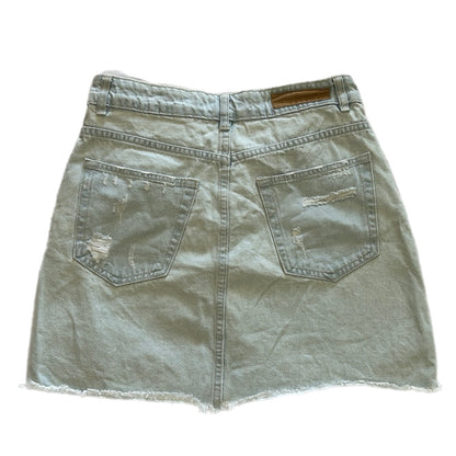 90s Light Wash Denim Mini Skirt
