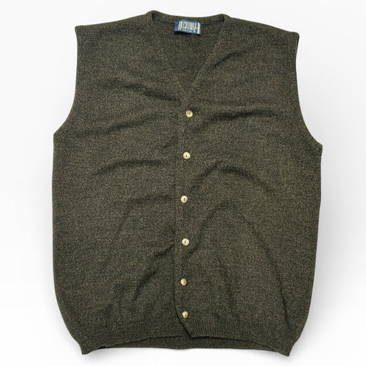 80’s button up vest cardigan