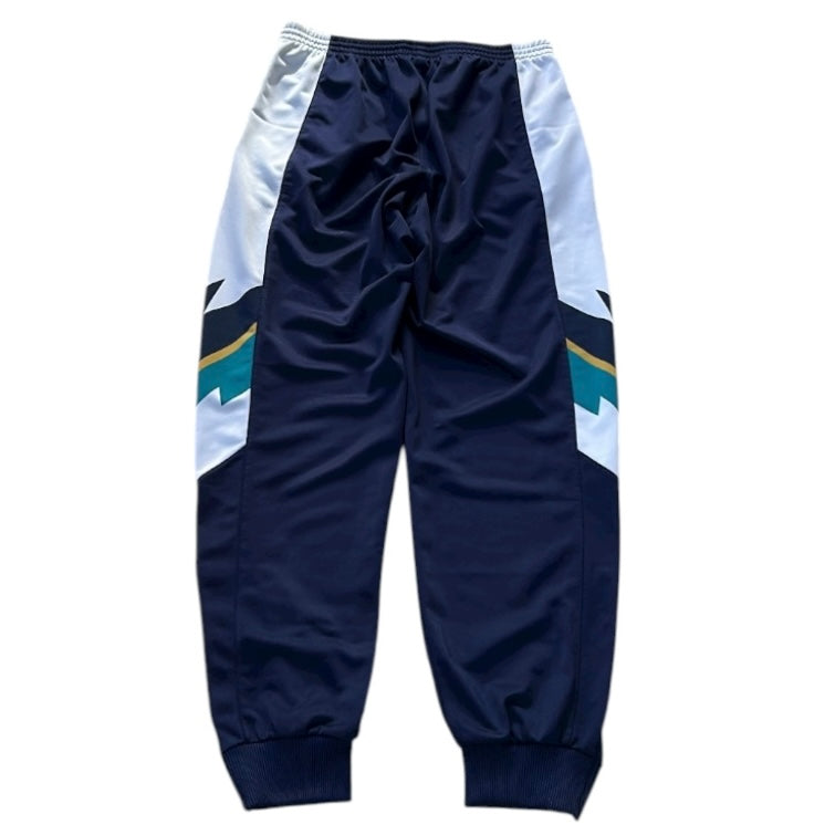 Vintage Adidas Navy x White With Patterns Adjustable Track Pants