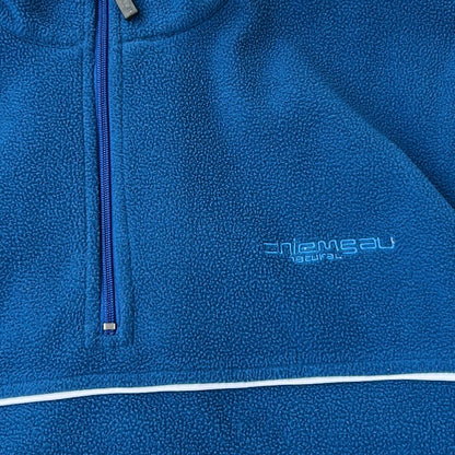 Graphic Blue 1/4 Zip Fleece