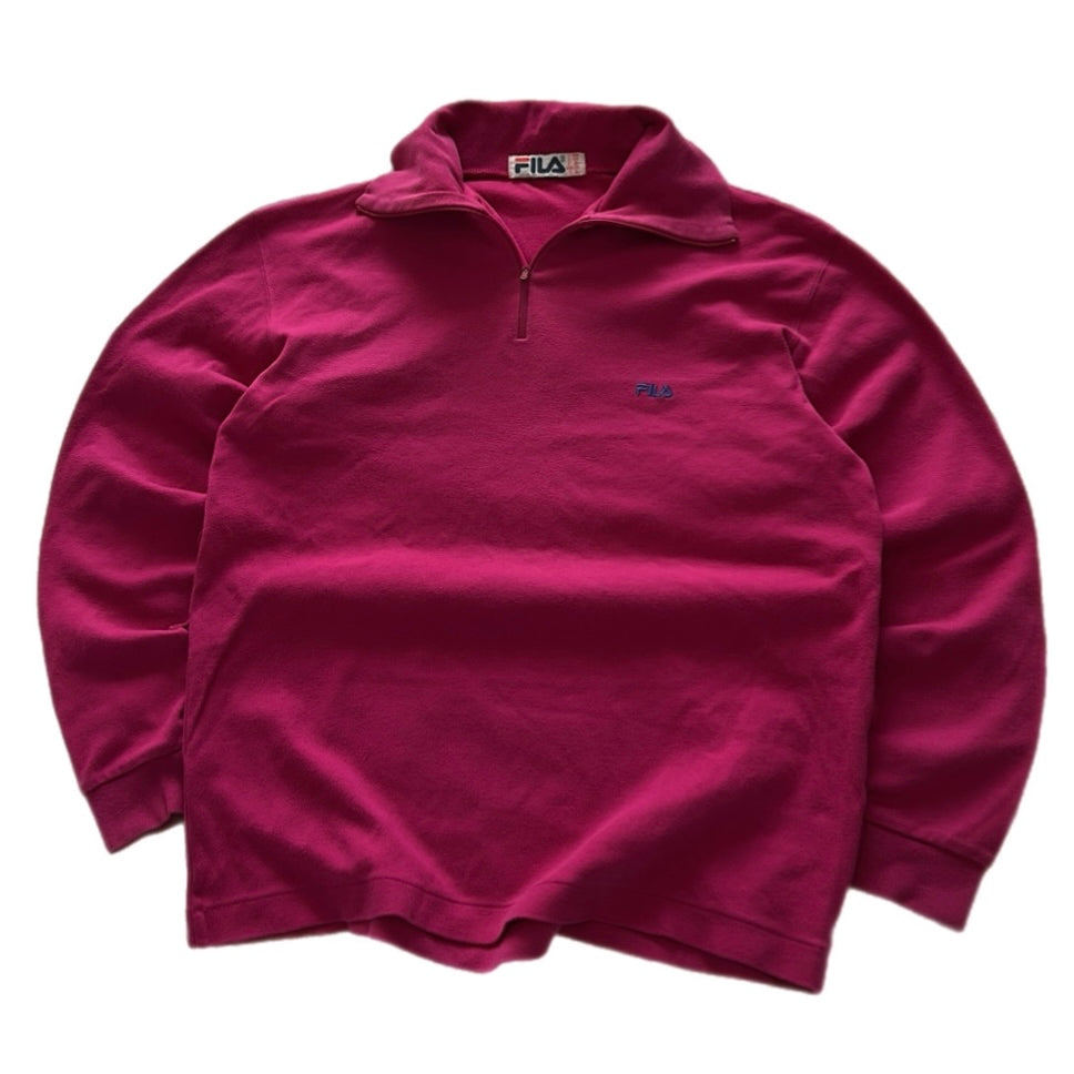 Fila 1/4 Zip Sweatshirt (hot pink)