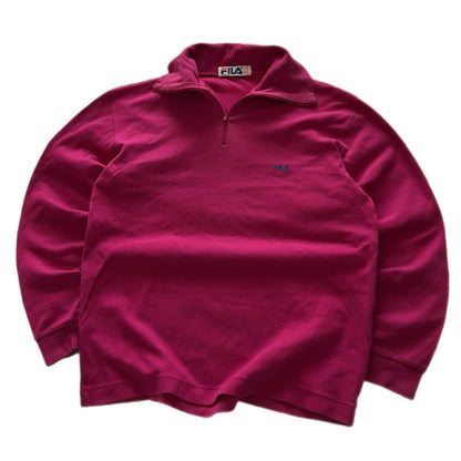 Fila 1/4 Zip Sweatshirt (hot pink)