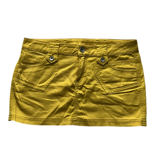 Yellow Beneton 2000s mini skirt