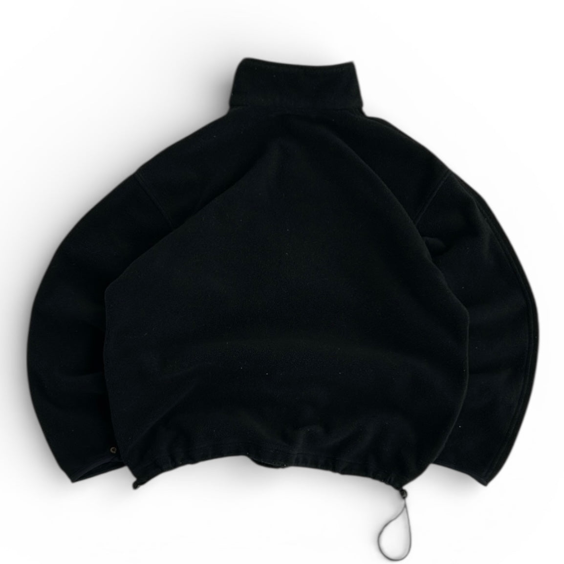 Salewa Black Embroidered Logo Full Zip Adjustable Fleece Jacket