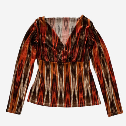 Y2k Warm Tonned Top