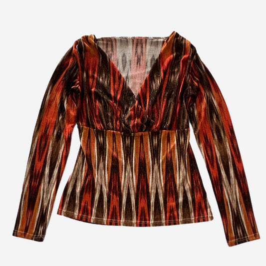Y2k Warm Tonned Top